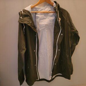 New Hooded Green Unisex Tretorn Rain Jacket